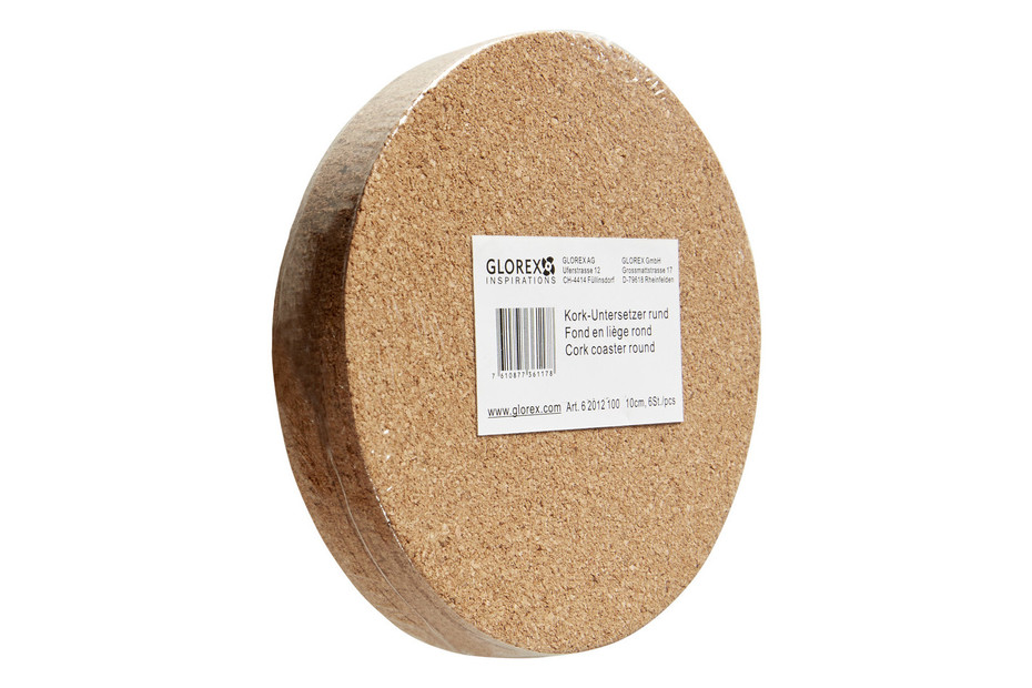 8 Korkuntersetzer Rund 10cm - Hitzebeständige Glasuntersetzer Für Raclette & Bar