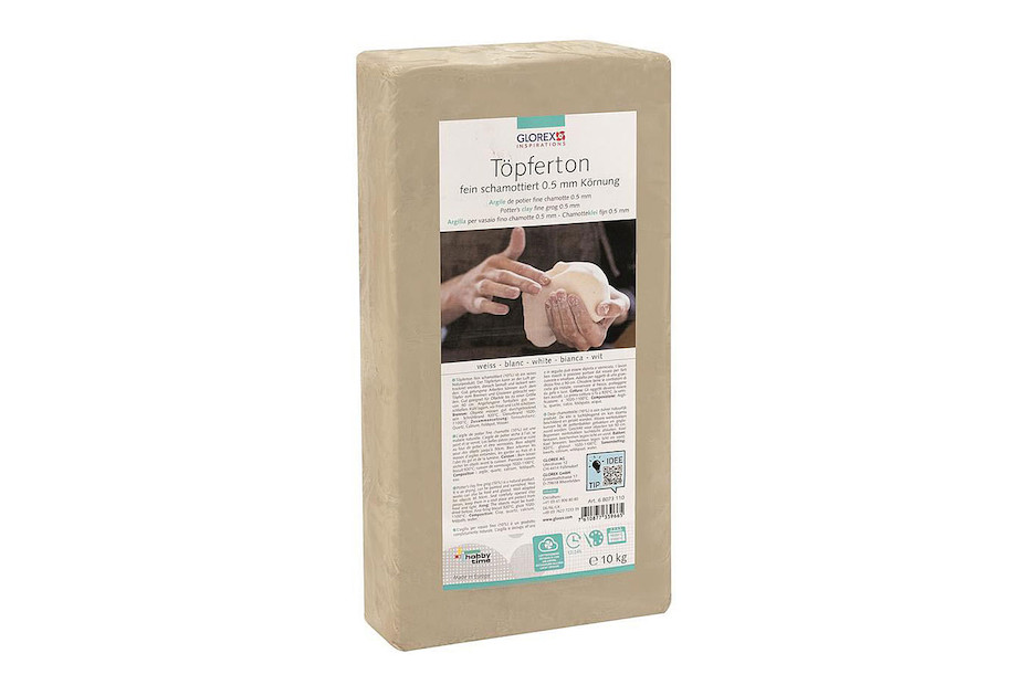 Argile de potier 10 kg blanc fine chamotte Acheter chez JUMBO