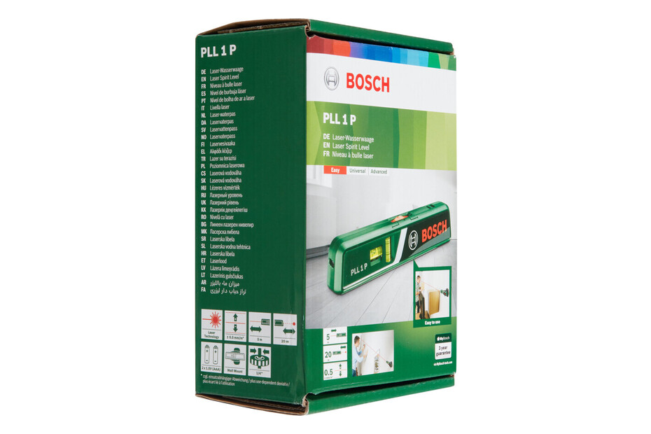 Niveau laser à bulle Bosch PLL 1 P 