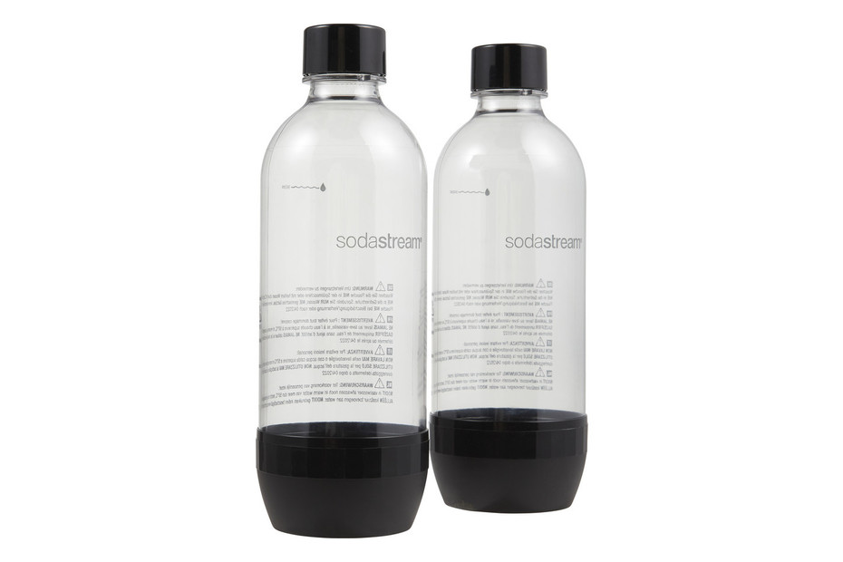 Sodastream Confezione da 2 bottiglie fuse da 1 litro nero