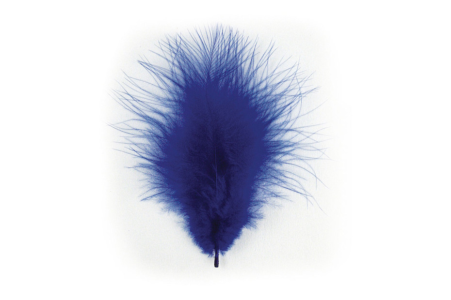 Rayher Piuma decorativa Blu Scuro, 8 cm