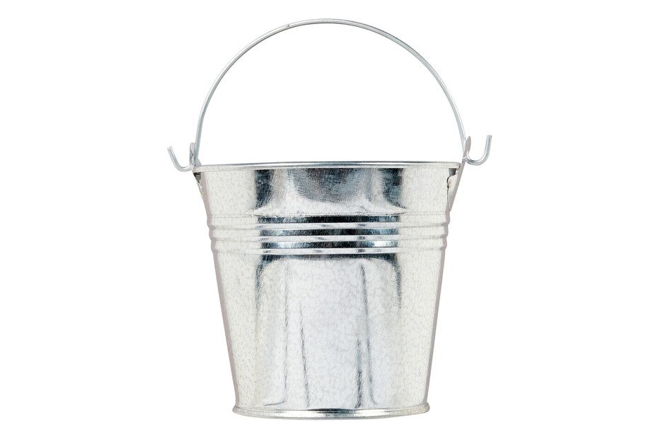 Highlands Metalleimer Verzinkt – 12 Liter, Mit Holzgriff, Als Eimer Oder Getränkekühler Nutzbar