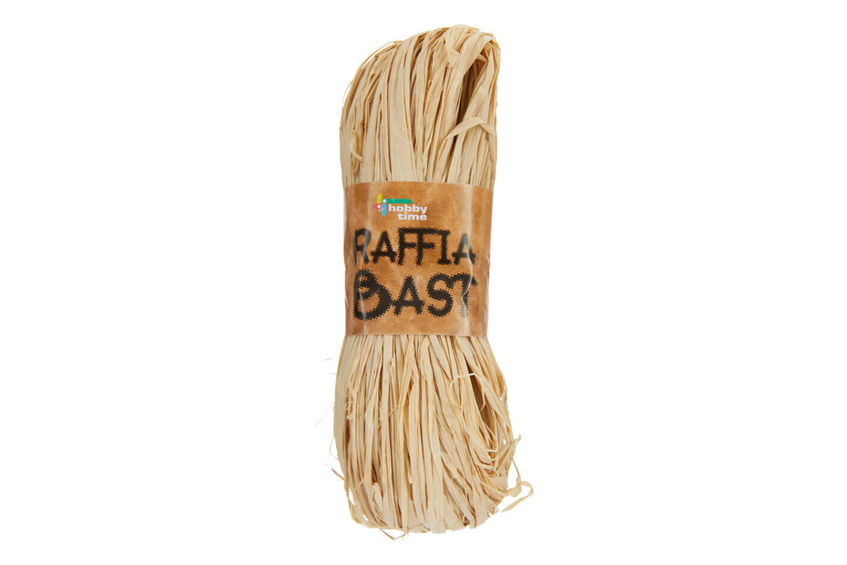 Raffia Raphia Orange 50g - Ficelle Naturelle Pour Travaux Manuels, Décoration, Emballage Cadeaux
