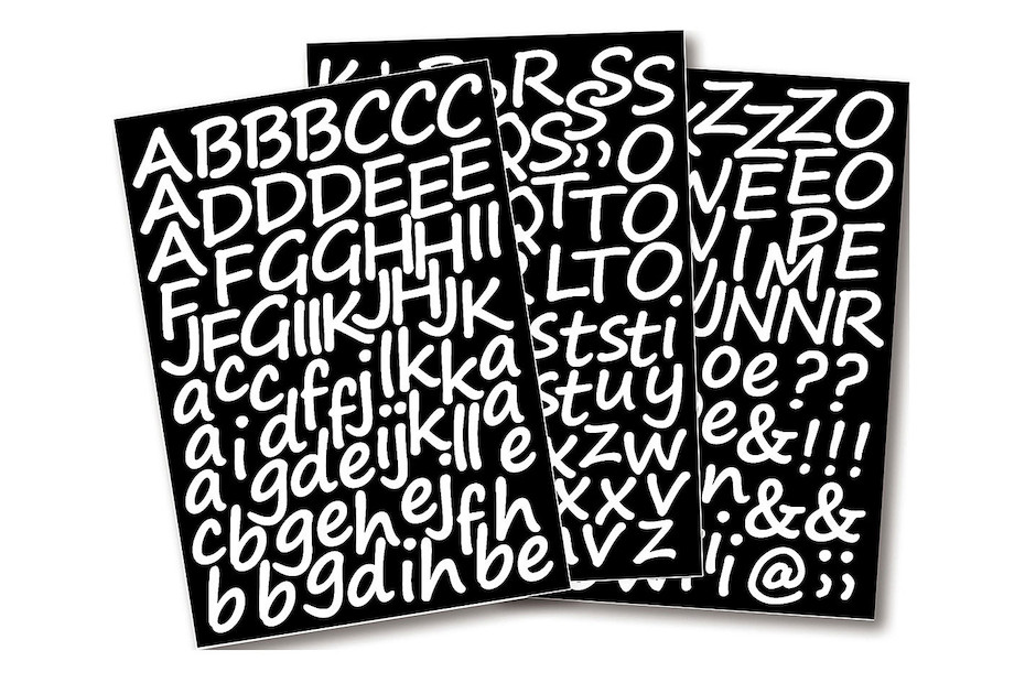 Rayher Lettere adesive in corsivo, 3 cm