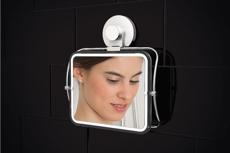 Kleine Wolke Kosmetikspiegel mit 1facher und 5facher Vergrösserung,  Chrom-Standfuss kaufen bei JUMBO