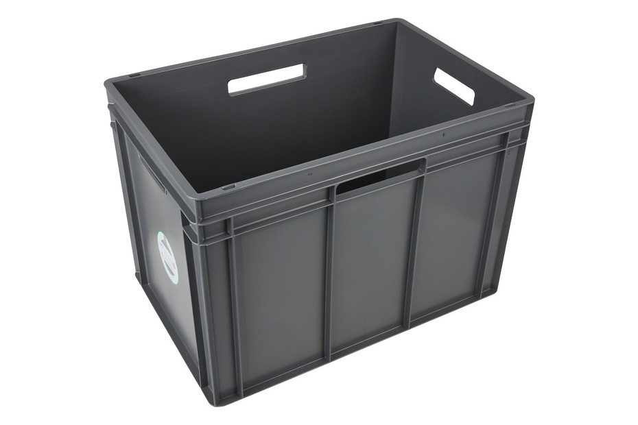 Utz Rako Oecoplan Behälter Box stapelbar 90l (60x40x42.5cm), dunkelgrau
