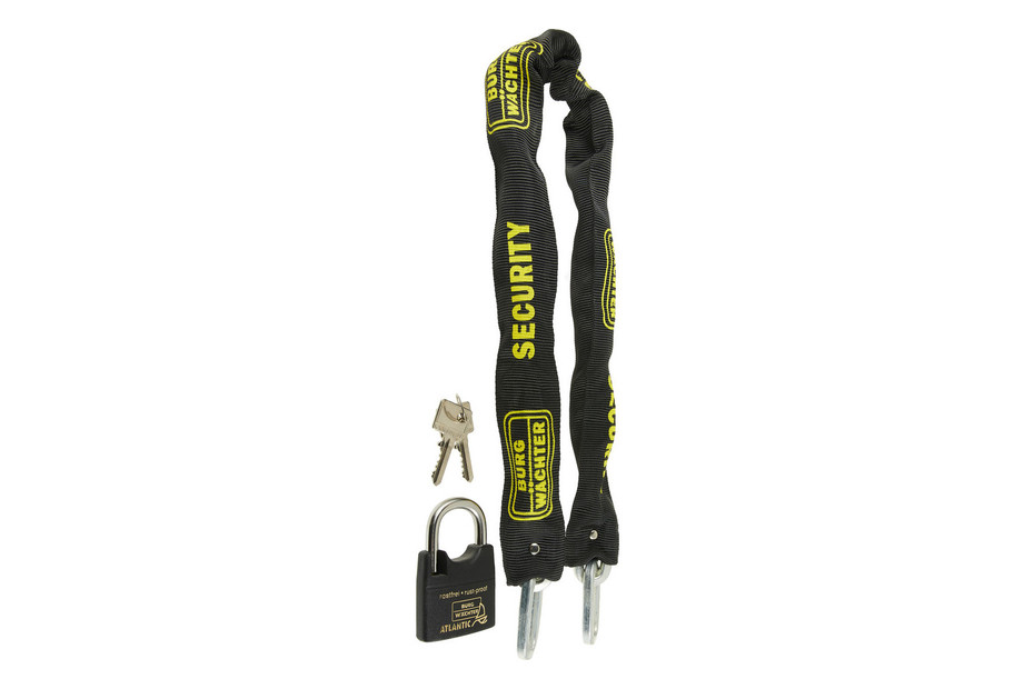Chaîne Antivol BURG-WÄCHTER 60cm - Pour Vélo, Moto, Trottinette - Avec Cadenas - Sécurité Renforcée