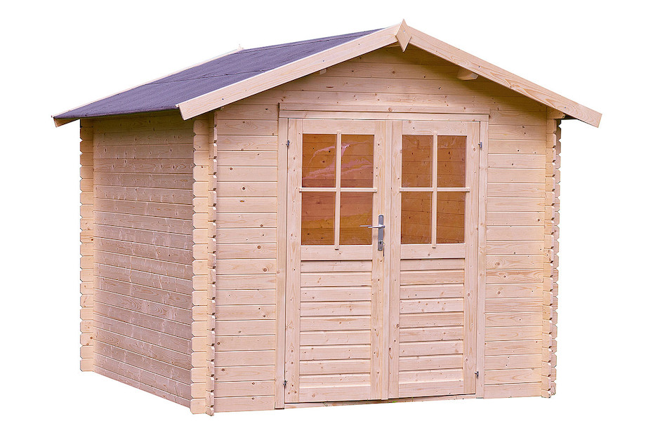 Blockhaus Ilanz (230 x 230 cm), holz natur