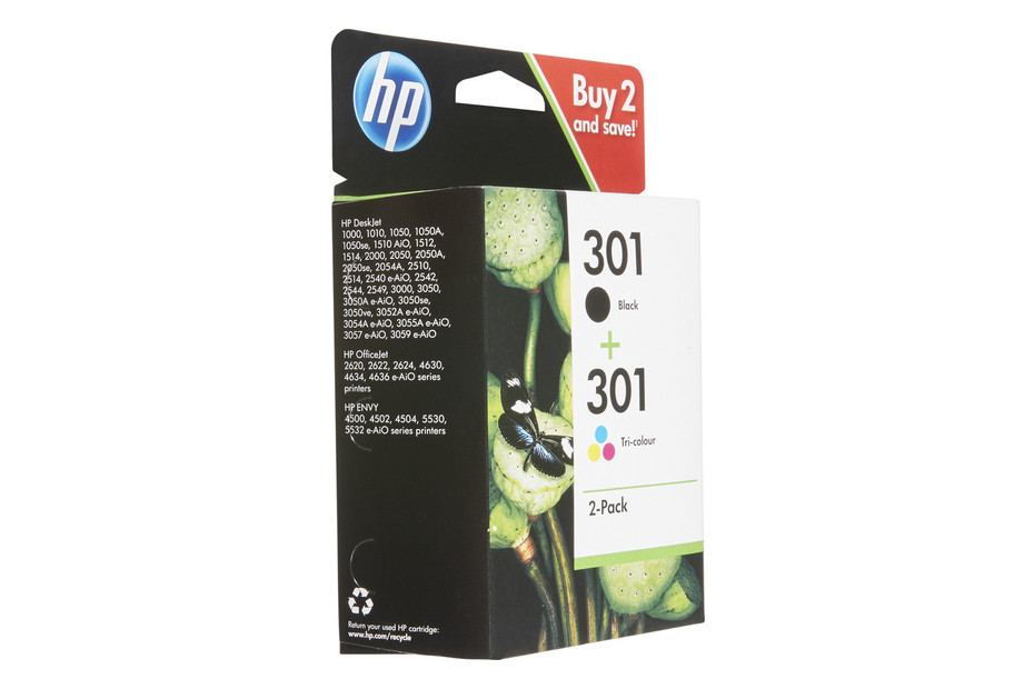HP Cartouche d'encre 301 DeskJet Combopack N9J72AE Acheter chez JUMBO