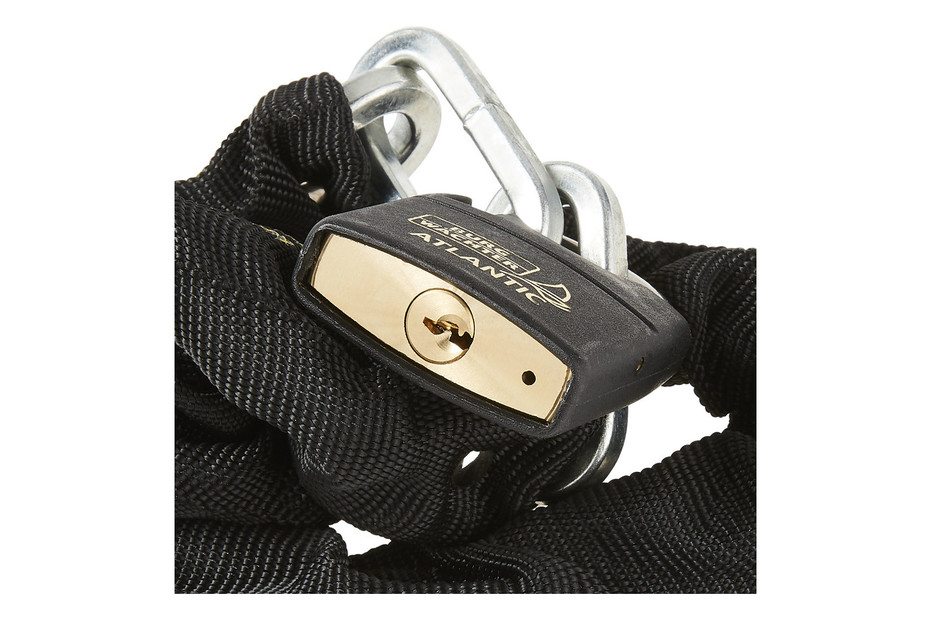 Chaîne Carrée Antivol BURG-WÄCHTER SKM 5/60/30 Avec Cadenas - 60cm - Sécurité Vélo Moto