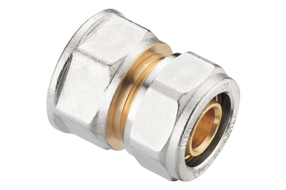 Cornat VRS Adattatore A Vite 20 Mm X 3/4'' – Ottone Nichelato, Per Tubo Multistrato, Raccordo Per Impianti Idraulici