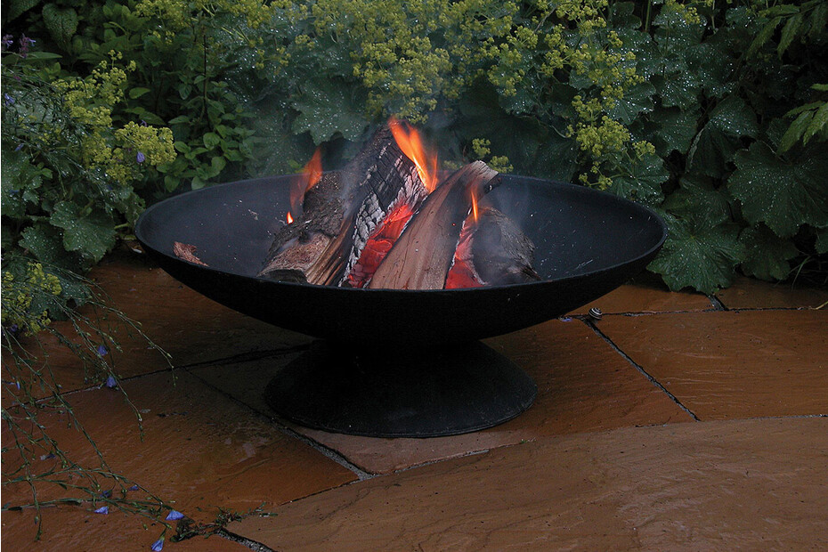 Esschert Design Feuerschale L Ø59cm, Schwarz