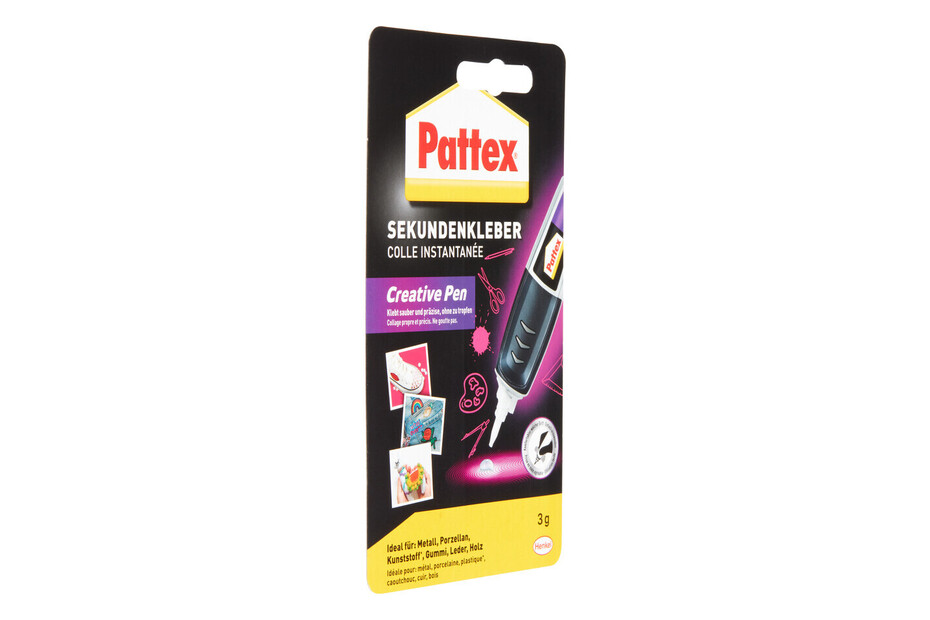 Pattex Perfect Pen, colle secondaire extra forte et précise pour des dosages précis et des stylos super adhésifs pour matériaux tels que le bois, le caoutchouc et la porcelaine, 2 x 3g Pattex Perfect Pen, colle secondaire extra forte et précise pour des dosages précis et des stylos super adhésifs pour matériaux tels que le bois, le caoutchouc et la porcelaine, 2 x 3g