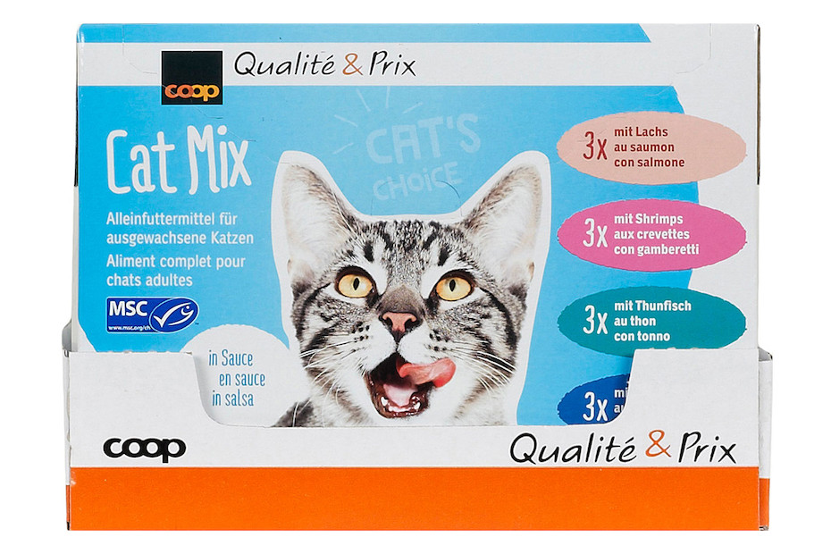 Cat Mix Katzenfutter in Sauce Fisch 12x100g