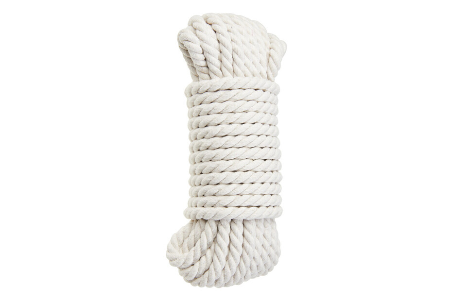 Corde de corde de coton pur bricolage à la main tricoté épais mince durable ménage décoration corde à linge 
