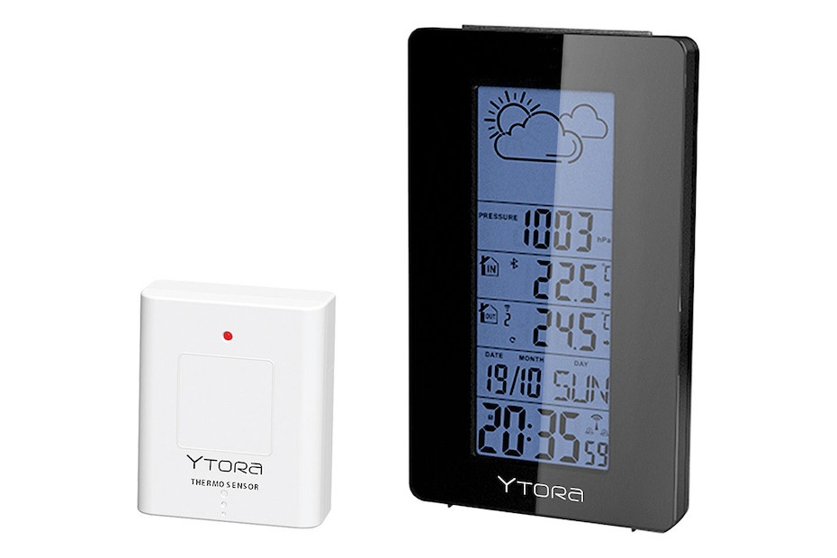 Station météo numérique avec baromètre, thermomètre intérieur et