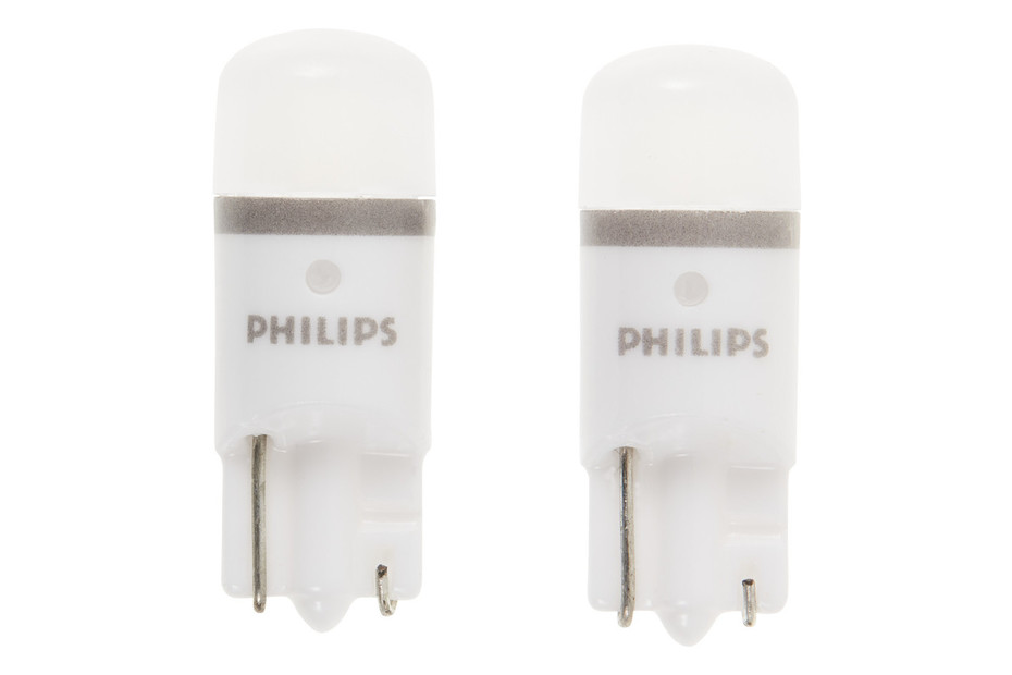 2 x T10 W5W LED-Lampen Philips Ultinon PRO6000 12V - Weiß 8000K