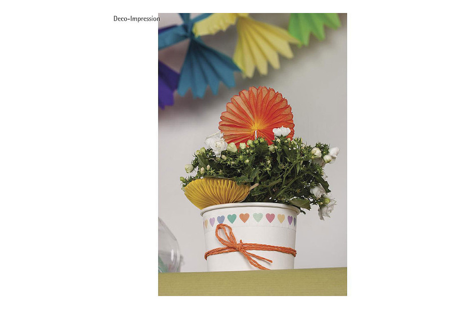 Rayher Deko-Picker Rosette Farblich Sortiert | 8 cm | 14 cm | 8 Stück ...