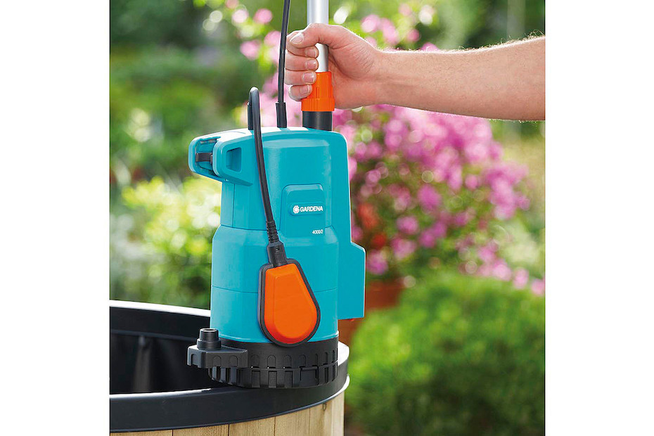 Pompe Immergée Gardena 4000/1 Pour Cuve Pluie – 4000 L/h, Filtre Intégré, Tube Télescopique – Réf. 1762-20
