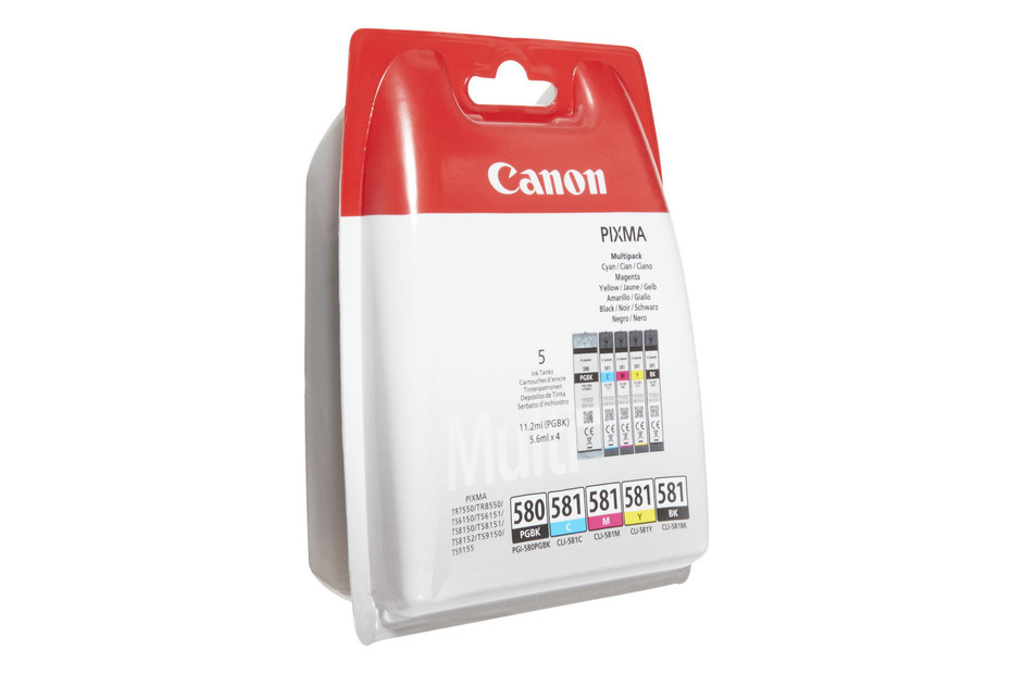 Acheter Canon PGI-580/CLI-581 BK/CMYK Cartouche d'encre 5 couleurs Multipack  ?