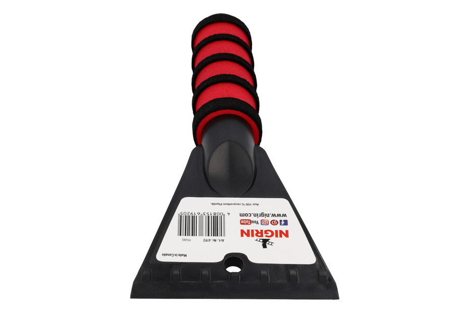NIGRIN Eiskratzer 2K, Länge: 210 mm, schwarz/rot