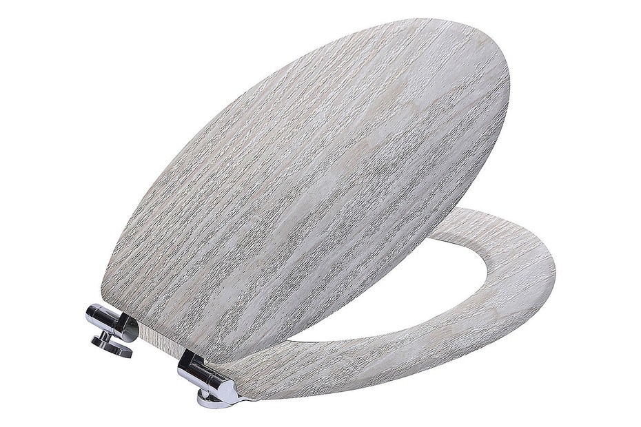 WC Sitz MDF Holz weiss kaufen bei JUMBO