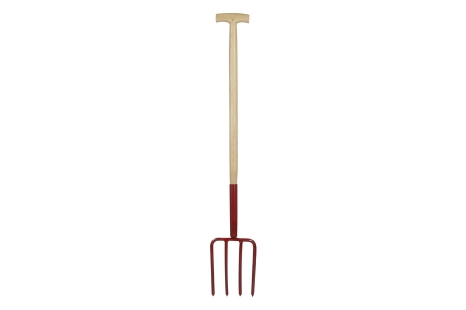 Fourche De Jardin 3 Dents En Acier Inoxydable - Manche Ergonomique - 30,5 Cm
