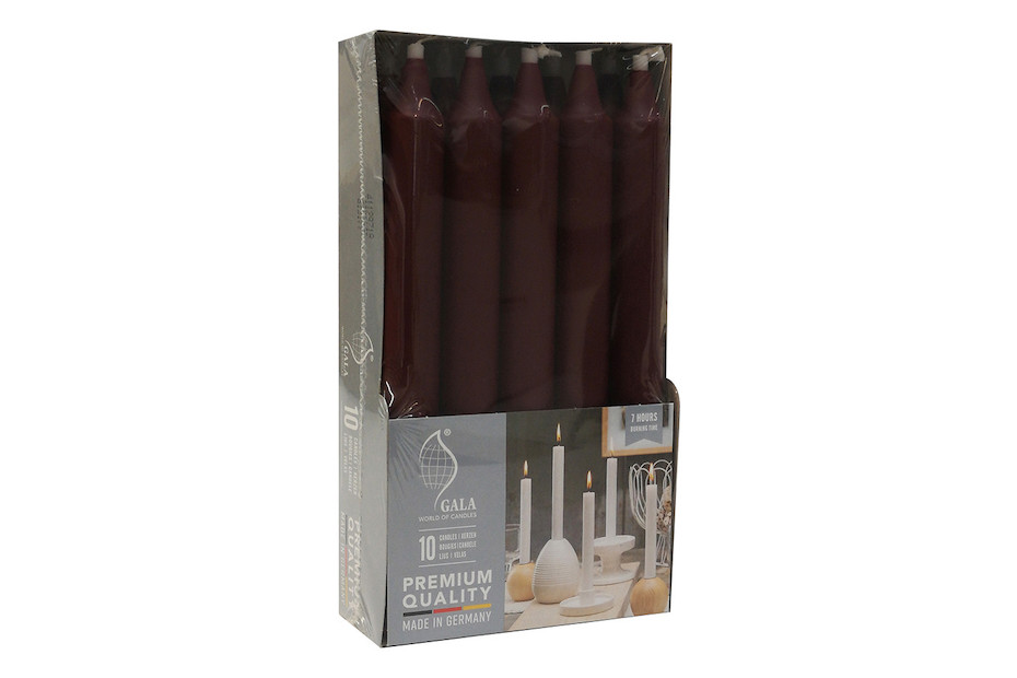 Bougies Longues Rouges - Lot De 10 - Pour Dîner Romantique Et Décoration De Table Tendance - 5