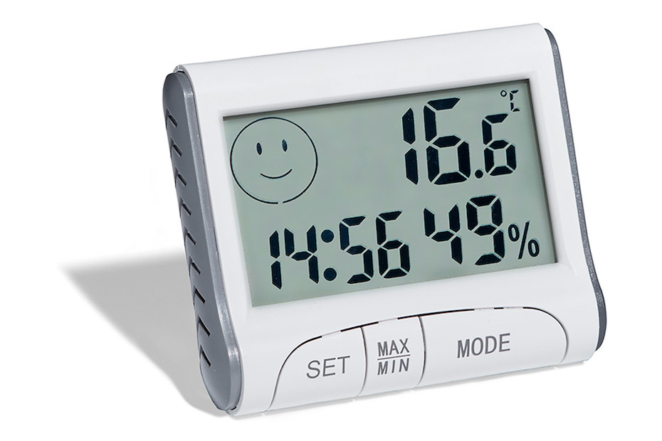 Thermo/Hygrometer mit Uhr kaufen bei JUMBO