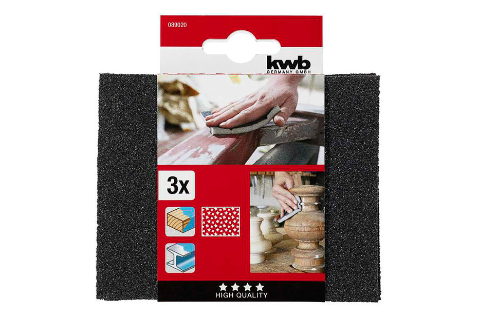 36-teiliges Schleifschwamm Set P180-P4000 - Für Holz, Metall & Lack