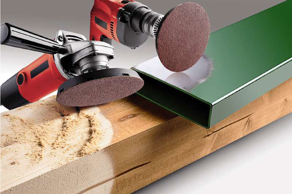 KWB Quick Stick Set 225 Strong Wood & Polish (Stearate Coated Aluminium Oxide Sanding Discs Silver) For Einhell Drywall Sander TC DW 225, 492118 0W, 0V