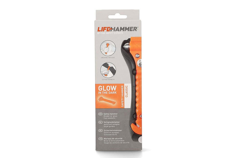 Safety Hammer Nothammer mit Gurtschneider 170 mm mit Halterung, 5,40 €