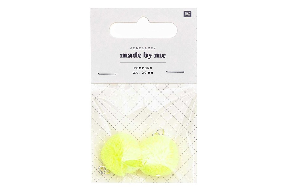 Ursus Pompons-Set – 35 Stück, Gelb, Durchmesser 25 Mm – Perfekt Zum Basteln