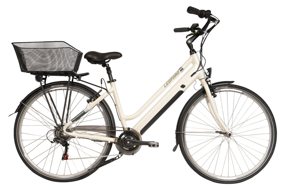Leopard E-Bike City Explorer Unisex 28, pergament, 44 cm