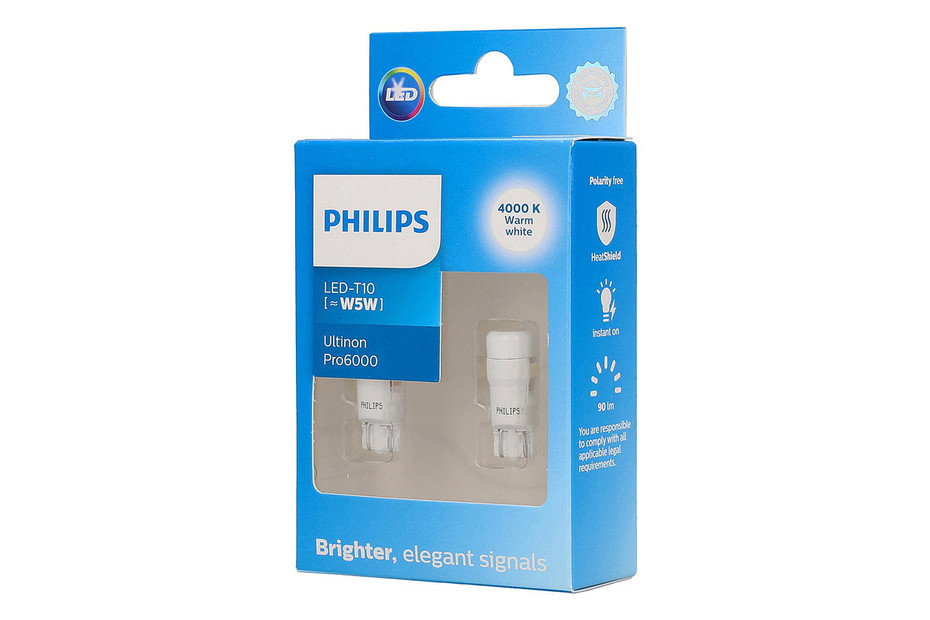 Philips Ultinon Pro6000 W5W LED 2 Stück Leuchtmittel