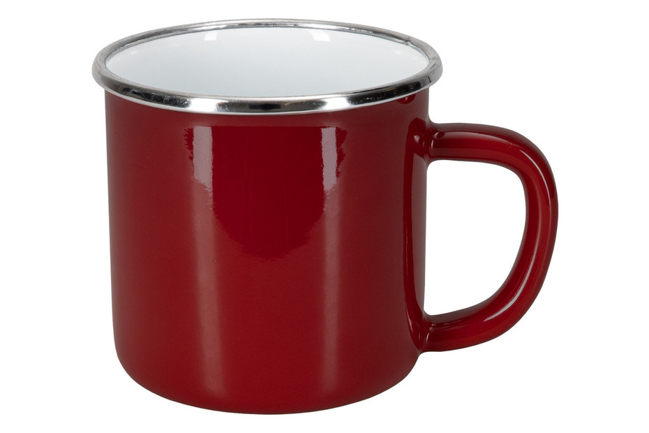 Nouvel Tee- und Kaffee-Mug Emaille Rot | 9 × 9 cm | 4 dl kaufen bei JUMBO