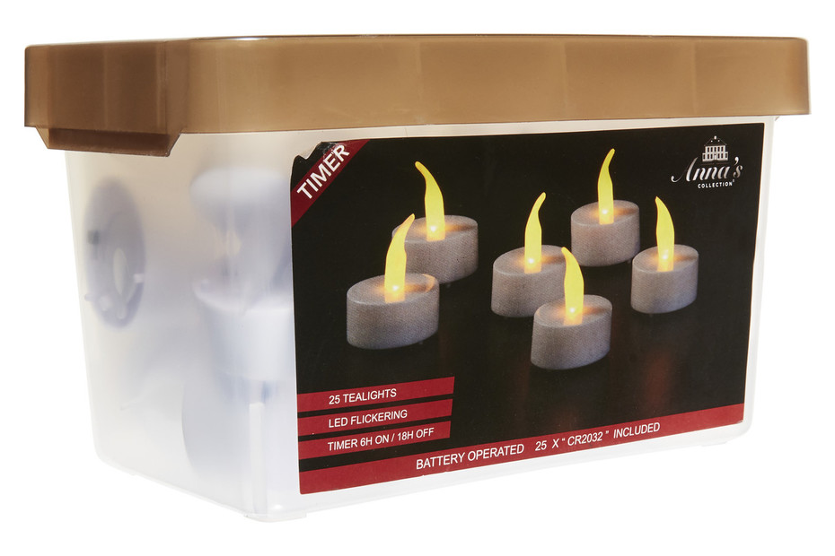 LED TEELICHTER IN BOX 25 STK kaufen bei JUMBO