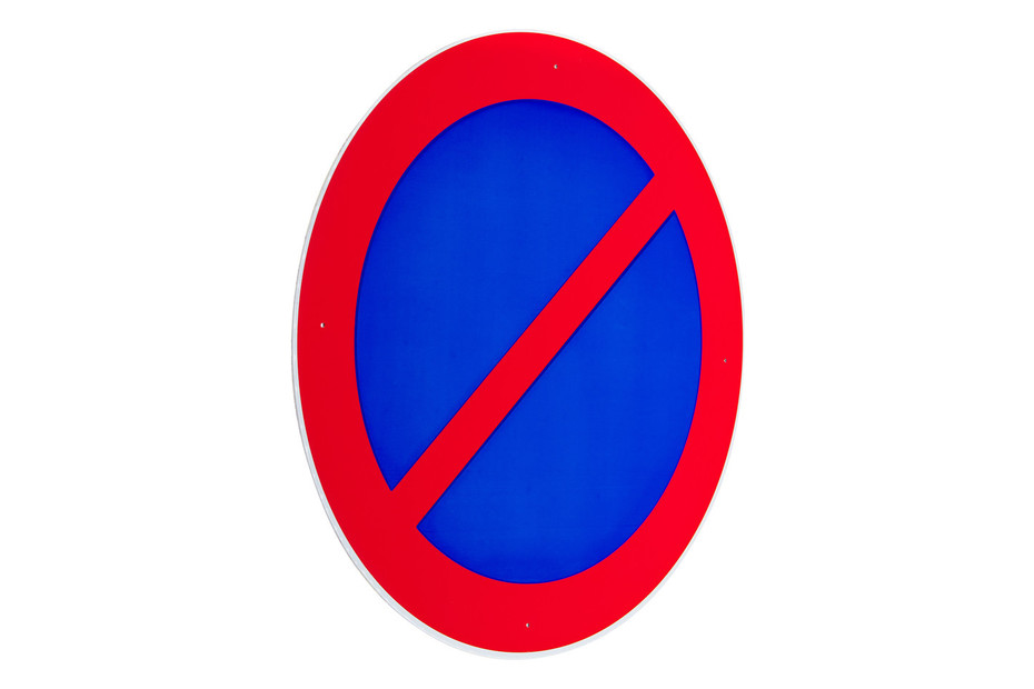 Panneau interdiction de stationner diamètre 30 cm polystyrène antichoc -  Panneaux de signalisation