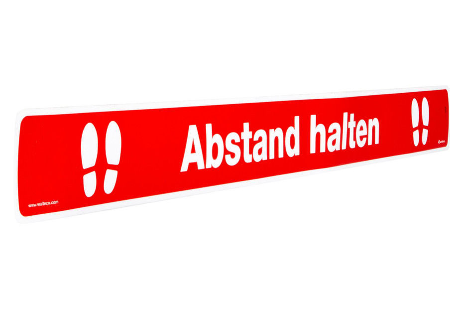 Aufkleber-Set 'Abstand Halten' - 5 Bunte Sticker Für Mehr Sicherheit