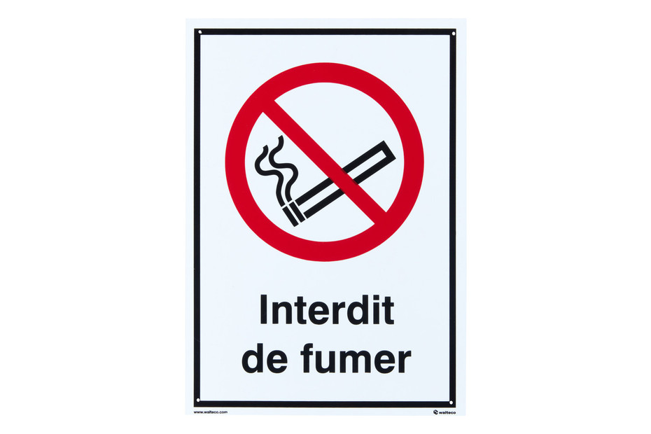 Rundes Rauchverbot-Schild Aus Alu – Robust, Wetterfest Für Innen & Außen