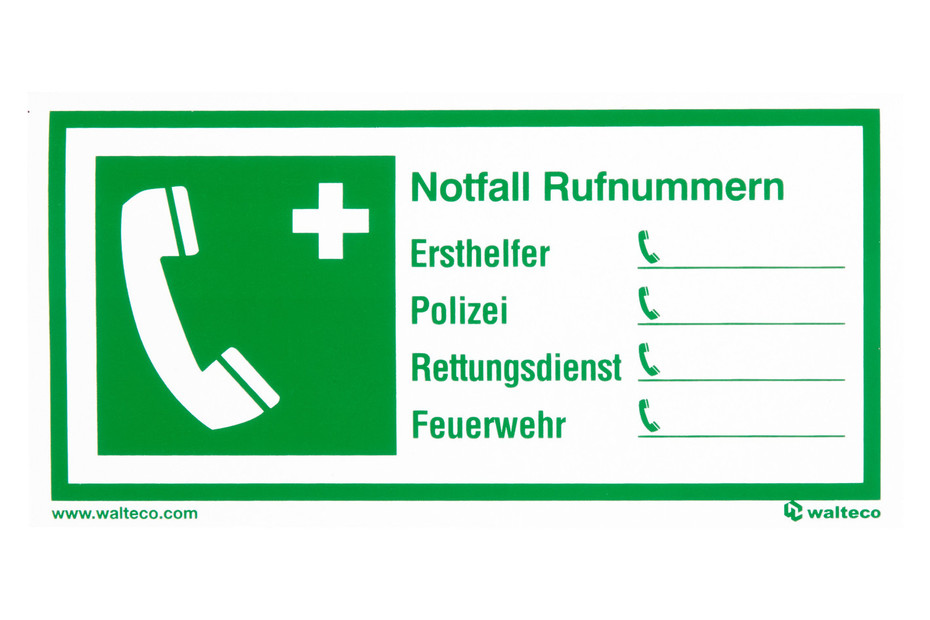 Aufkleber Notfall-Rufnummern kaufen bei JUMBO