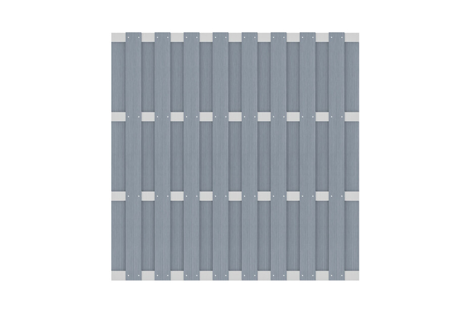 Sichtschutzwand HPC grau 180x180cm