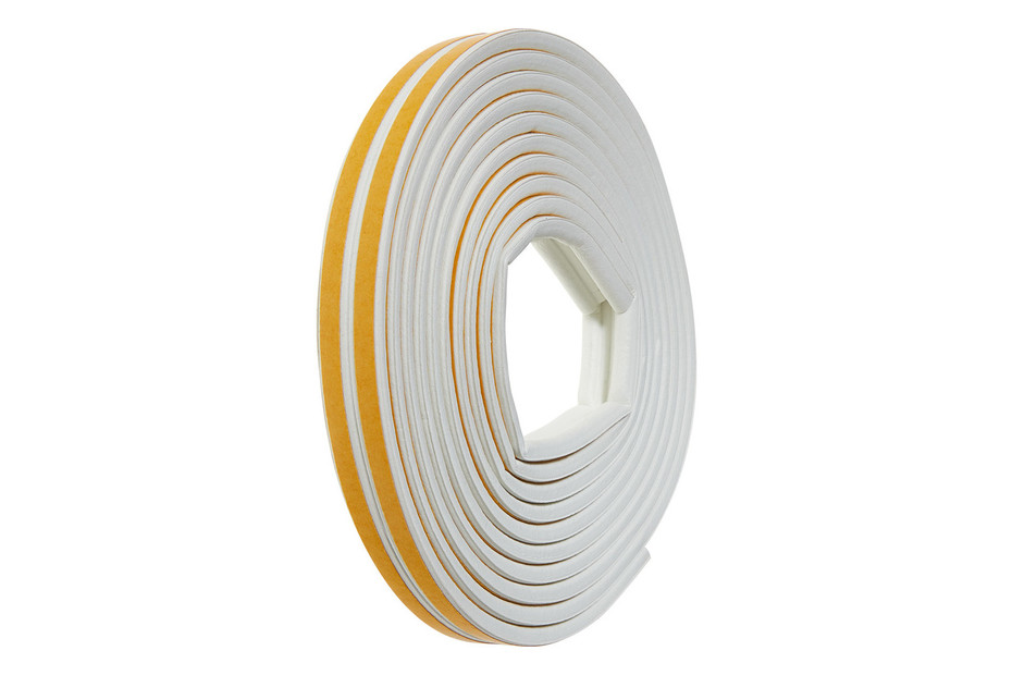 Mako D-Hohlprofil Gummidichtung 10m - Selbstklebend Für Fugen 3-6mm, Weiß