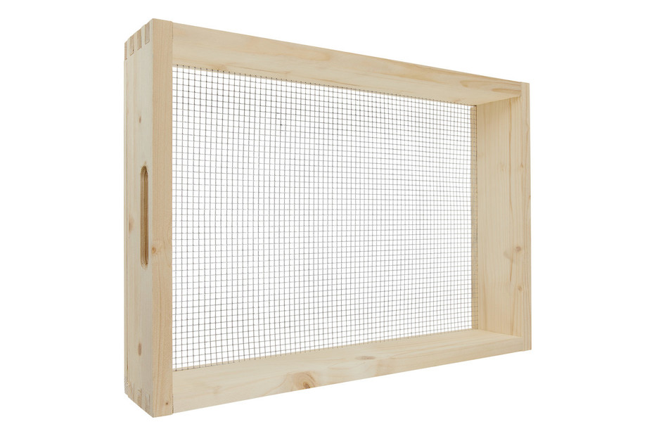 Tamis Jardinage 3 En 1 Acier Inox Avec 3 Mailles (1mm 4mm 6mm) - Tamis Terre Compost 24cm + Gants Et Pelle