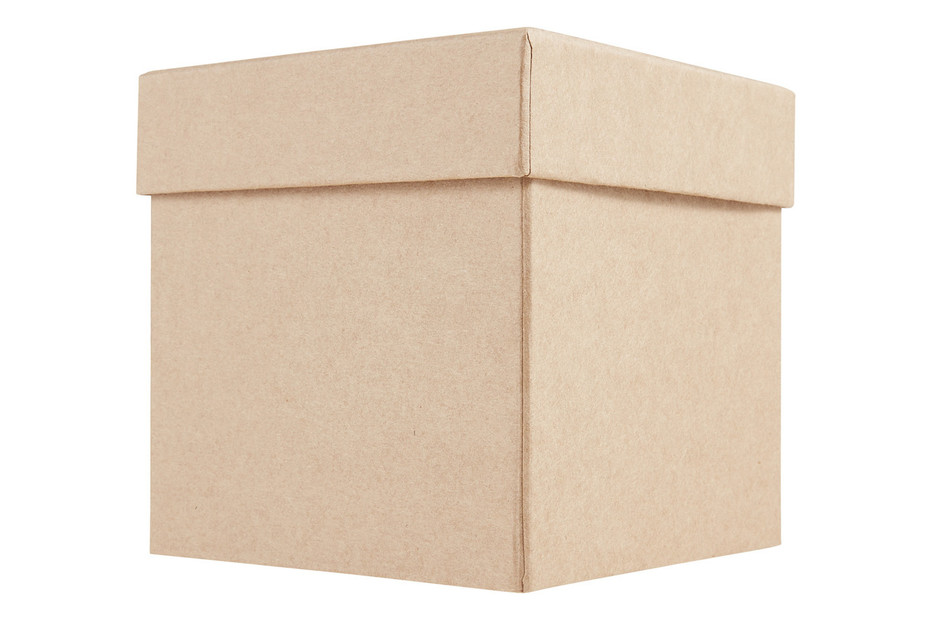 Boîte Cœur En Carton GLOREX - 12x12x3.8cm Naturel - Idéale Pour Décoration, Peinture Ou Cadeaux