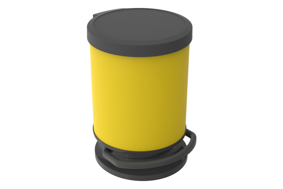 Treteimer rund PASO Lemon yellow