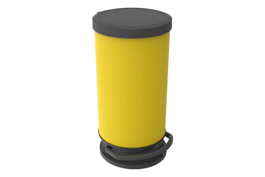 Treteimer rund PASO Lemon yellow