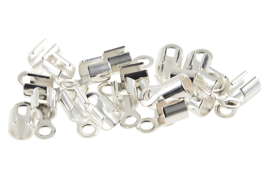 20 Stück Haarbänder Aus Metall, 5 Mm Breit – Silberfarben, Für DIY Schmuck & Accessoires