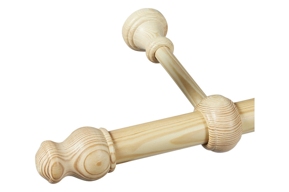 Gardinia Ensemble de Tringles à Rideaux Lugano Pin | 2 m Acheter chez JUMBO