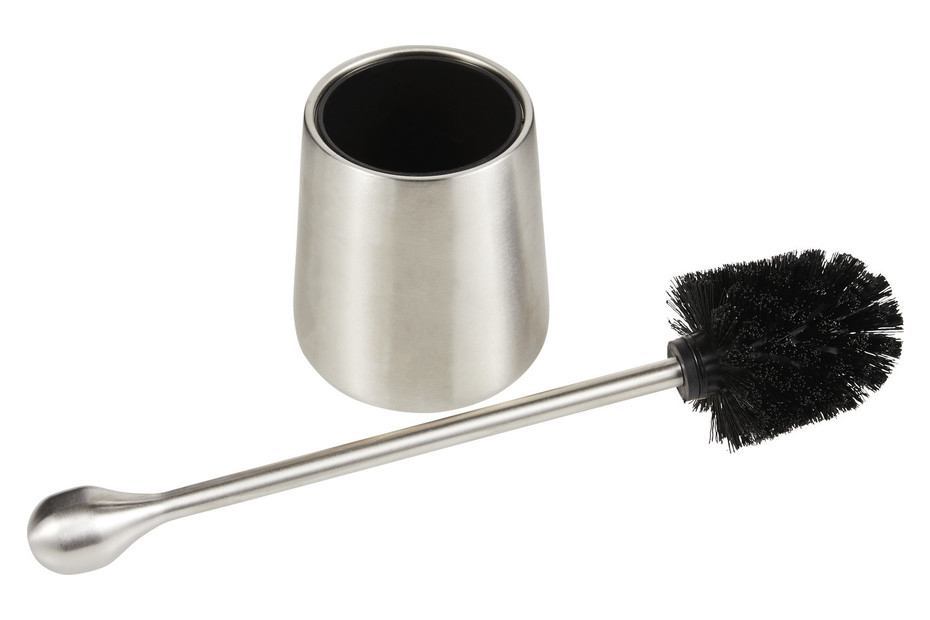 WENKO Set WC Turbo-Loc® Carpino Nero, Installazione senza forare, Nero